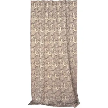 HEDVA ČESKÝ BROKÁT Závěs 230x135 Odaska PTK MONSTERA tmavě hnědá Koupit: bez podšívky