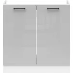 Junona Line Tafla skříňka BBL DK2D/80/82, bílá/bílá/světle šedý
