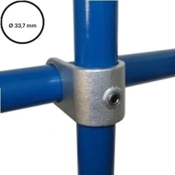 kabelová chránička Konstrukční fitinka, spojka ocelových trubek pr. 33,7 mm – nasouvací mimoúrovňové křížení 160-B34