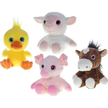 plyšák Zvířátka farma plyšová 17 cm sedící - mix variant či barev