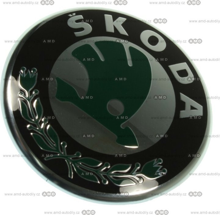 Znak přední Škoda, logo originál - 3U0853621B MEL, 3U0853621BMEL, 3U0853621 MEL - Octavia 2,Fabia 2,Roomster,Superb,Yeti