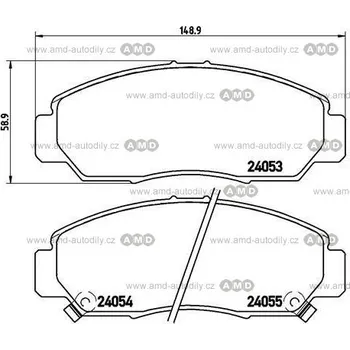 Brzda na kolo Brzdové destičky - 181543