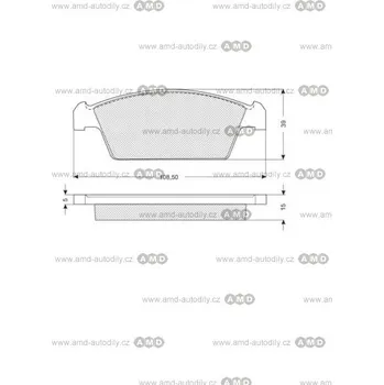 Brzda na kolo Brzdové destičky - 05P213