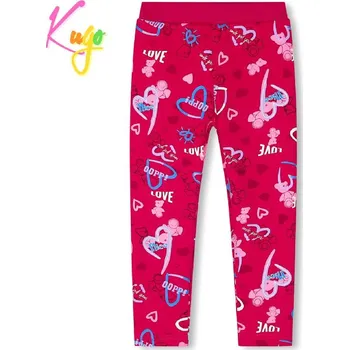 Dívčí legíny Dívčí zateplené legíny KUGO YL8733, růžové