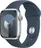 Apple Watch Series 9 41 mm, stříbrný hliník s bouřkově modrým sportovním řemínkem S/M