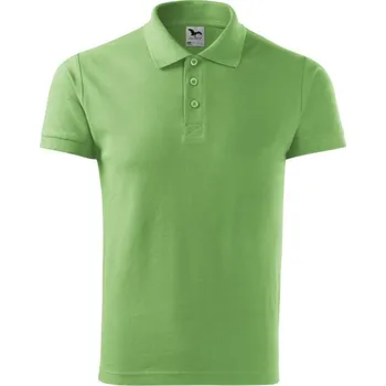 Pánské tričko MALFINI Polokošile Cotton 212, krátký rukáv, pánská MAL-2123917 2XL Zelená tráva