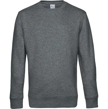Pánská mikina B&amp;C Unisex mikina WU01K Heather Mid Grey XS