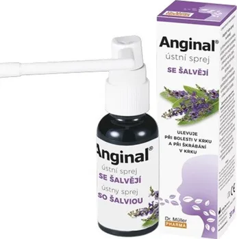 Ústní sprej Dr. Müller Pharma Anginal ústní sprej se šalvějí 30 ml