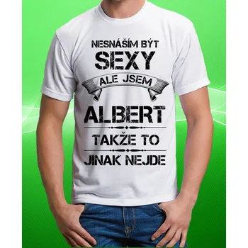 Pánské tričko tričko se jménem ALBERT 128