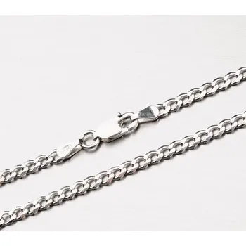 Oblečení a móda Řetízek Pancer - stříbro 925 CHRS-08-080-FLAT délka 45 cm