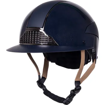 Jezdecká přilba QHP Helma Miami polo visor QHP, navy Obvod hlavy: 59-61 cm