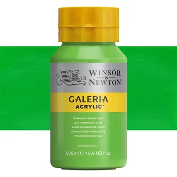 Výtvárné potřeby Akrylová barva Winsor & Newton 500ml - Permanent Green Light