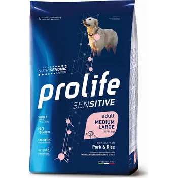 Krmivo pro psa 2x10kg suché krmivo pro psy Pork & Rice Sensitive Prolife