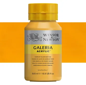 Výtvárné potřeby Akrylová barva Winsor & Newton 500ml - Cadmium Yellow Deep Hue