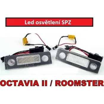 Osvětlení SPZ LED osvětlení SPZ Škoda Octavia II, Roomster