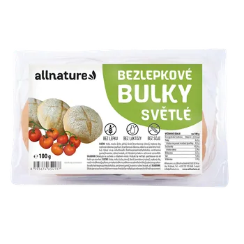 Trvanlivě pečivo Allnature Bezlepkové bulky 100 g světlé