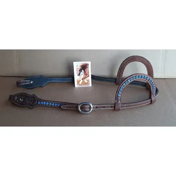 GVR Uzdečka s modrými kamínky