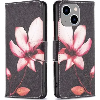 Pouzdro na mobilní telefon Pouzdro na iPhone 14 Plus Kytka černé