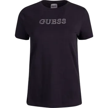 GUESS DÁMSKÉ TRIČKO T-SHIRT BRIANA SS T-SHIRT BLACK V3BI11J1314 JBLK Velikost: S