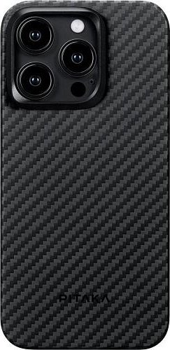 Coque Pitaka MagEZ Pro 4 1500D Pour IPhone 15 Pro Max - Fibre Carbone, Noire - Neuve