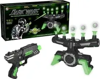 Dětská zbraň Fluorescentní set Dark Wars pistole a terč s míčky