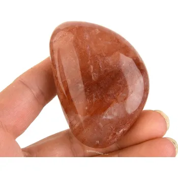 Přírodní kámen Hematit v křišťálu hladký kámen (Madagaskar) 99g