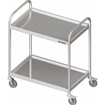 Úklidový vozík Vozík servírovací dvoupolicový 900x500x950 mm | STALGAST, 982025090