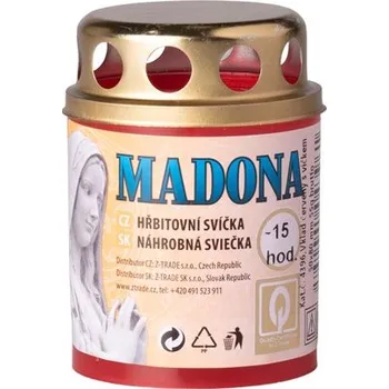 Svíčka Madona Bedronka 55g 15h. červená lisovaná