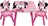 bHome Dětský stůl s židlemi, Minnie/růžový
