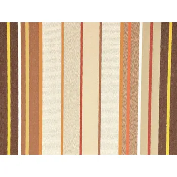 Mirtex Tkanina TENDA SOLE RIMINI 220/240 Hnědo-béžové pruhy šíře 140cm