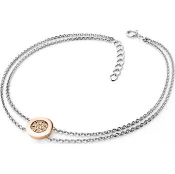 Oblečení a móda Dámský náramek přírodní diamant 0.084 ct champagne brilianty 10902-NR02-BCV-Champ délka 20 cm