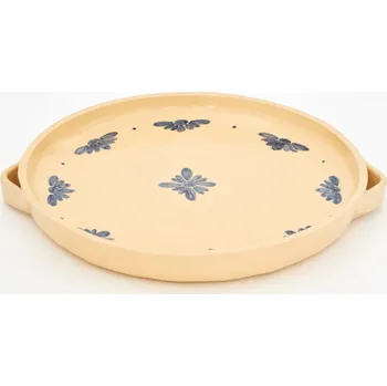 Plech na pečení koláč / pizza prům. 32cm světlý - kameninová forma na pečení (ruční výroba)