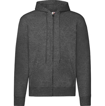 Cizojazyčná kniha Dark Grey Zippered Hoodie Classic Fruit of the Loom Fruit of the Loom šedá 2467162
