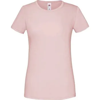 Chlapecké tričko Icon Women's Powder T-shirt in combed cotton Fruit of the Loom Fruit of the Loom růžová 2469992
