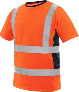 pracovní tričko CXS Exeter výstražné triko oranžové/modré