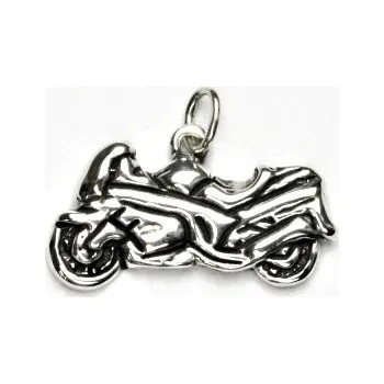 Přívěsek Stříbrný přívěsek motorka - P227 (Stříbrná motorka přívěsek)
