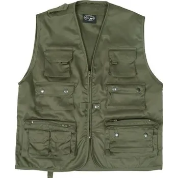 Pánská vesta Vesta Mil-Tec JAGD na lov nebo rybaření zelená - XXL