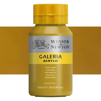 Výtvarná barva Akrylová barva Winsor & Newton 500ml - Yellow Ochre