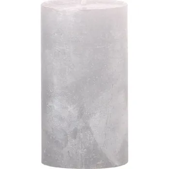 Svíčka Iris Válec 50x90 stříbrná svíčka