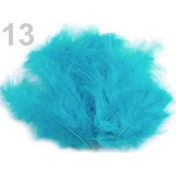 Pštrosí peří č.24 tyrkysová