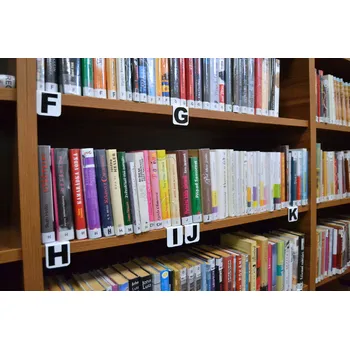 Knihovna Černý průčelový rozřaďovač - CZ abeceda