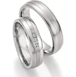 Snubní prsteny titan přírodní diamant 0.052 ct SP-20070