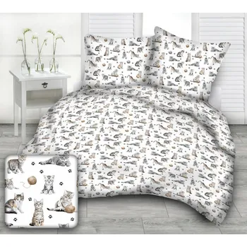 Povlečení Bavlněné dětské povlečení Koťata Rozměr: 45x60 a 90x140 cm