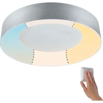 Paulmann 71095 Casca, koupelnové stropní svítidlo LED 23W White Switch, matný chrom, průměr 40cm, IP44