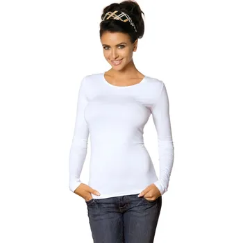Dámské tričko Dámské tričko Manati long white plus - BABELL Bílá 3XL