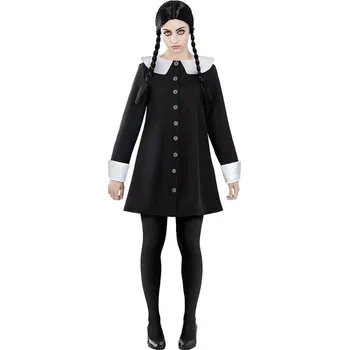 Funiglobal - Kostým Wednesday Addamsová pro ženy - Addamsova rodina - S