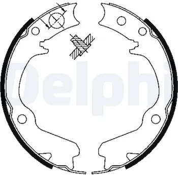 Brzdová čelist Sada brzdových čelistí DELPHI LS1899