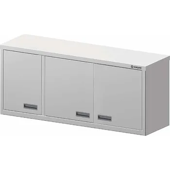 Zahradní skříň Skříňka závěsná troje křídlové dveře 1400x400x600 mm | STALGAST, 981714140