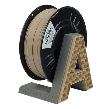 3D tisk Filament AURAPOL / PETG / ARMY POUŠTNÍ "STORM" / 1,75 mm / 1 kg.