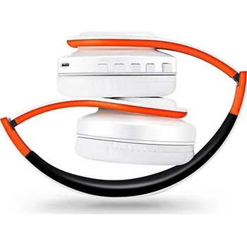 Sluchátka Bezdrátová bluetooth sluchátka - oranžová bílá